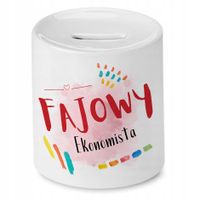 Skarbonka Dla Ekonomisty Na Urodziny Na Prezent Z Nadrukiem Ze Zdjęciem