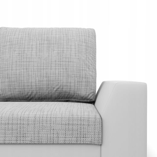 KANAPA LUGO Rozkładana Wygodna Sprężyny BONELL Funkcja Spania SZARY BIAŁY na Arena.pl