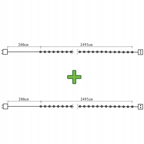 ZEWNĘTRZNE LAMPKI CHOINKOWE 1000 LED GĘSTE 50m KOLOROWE + FLESZ na Arena.pl
