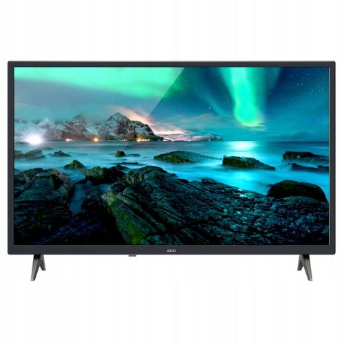 SMART TV TELEWIZOR LED DVB-T2 HD 32" AKAI LT-3233SM Wi-Fi NETFLIX YOUTUBE na Arena.pl