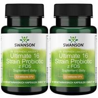 2x Swanson PROBIOTYK ULTIMATE 16 RODZAJÓW + MINERAŁY Trawienia JELTIA 60kap