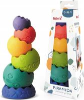 Mom's CARE Piramida SENSORYCZNA Pastelowa Wieża