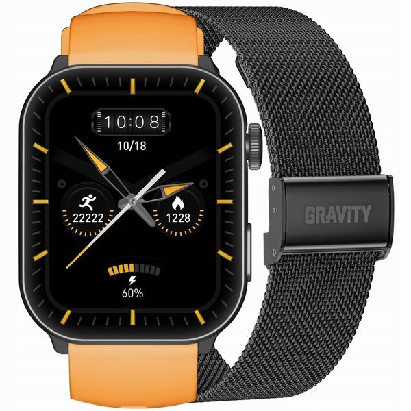 Smartwatch Gravity GT28-2 pomarańczowy zdjęcie 1