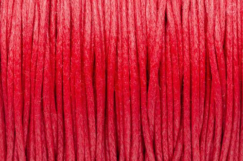 SZNUREK bawełniany woskowany 0.8mm 25m czerwony na Arena.pl