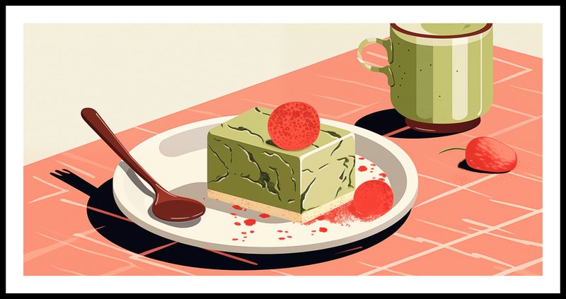 Plakat 91,3x44,5cm Deser Matcha zdjęcie 3