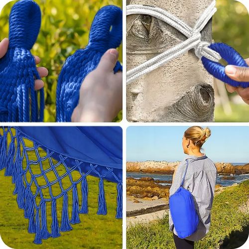 HAMAK OGRODOWY TURYSTYCZNY BOHO HUŚTAWKA MOCNY 150x190 120kg + LINKI TORBA na Arena.pl