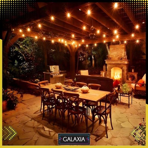 GIRLANDA ŚWIETLNA OGRODOWA 20m Żarówki 20 LED Zewnętrzna Lampki na Arena.pl