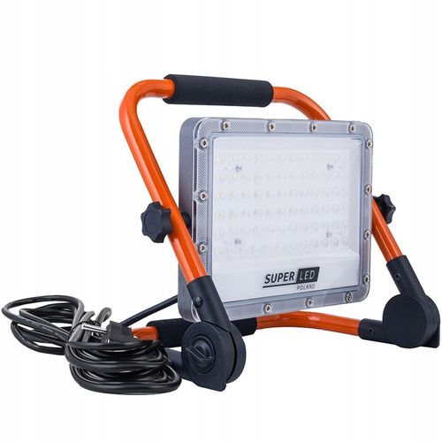 Halogen LED Budowlany 100W 11000lm Uchwyt Przenośny przewód 230V z na Arena.pl