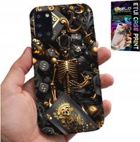 ETUI DO SAMSUNG GALAXY A21s - KRÓL POKER KOŚCI AS WZORY DLA MEN +SZKŁO