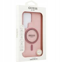 ETUI GUESS Glitter Circle DO SAMSUNG S25 Ultra MAGSAFE Różowy