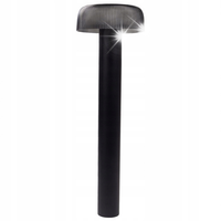 Lampa ogrodowa słupek LED solarny czarny 43cm możliwość ładowania USB