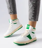 Zielone sneakersy za kostkę Robin 39