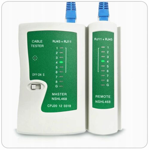 ZESTAW TESTER KABLI NS-468 ZACISKARKA ŚCIĄGACZ IZOLACJI 100 WTYK RJ45 ETUI na Arena.pl