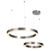 Lampa wisząca CIRCLE 60+80 LED nikiel