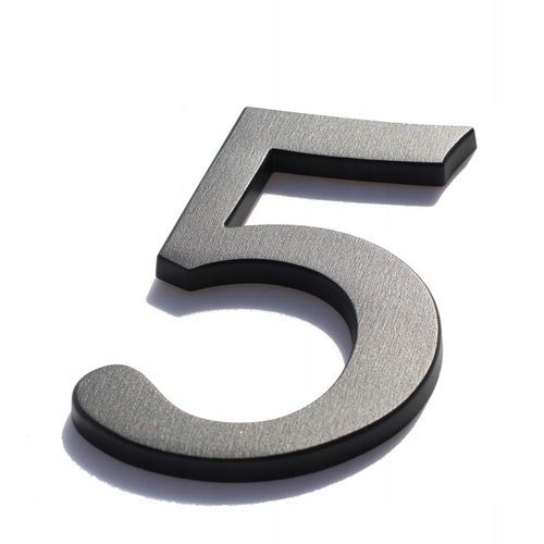 numer domu. numer na dom. cyfry na dom. tablica na dom. 3D premium grafit 5 na Arena.pl