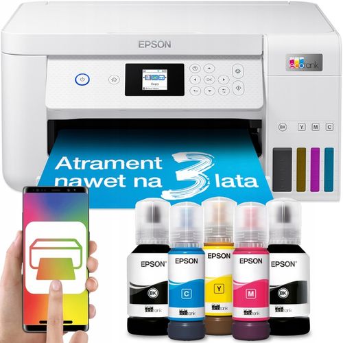 Drukarka Epson EcoTank Urządzenie 3w1 Skaner Druk KOLOR DUPLEX WIFI + TUSZE na Arena.pl