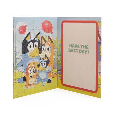 Kartka urodzinowa Bluey puzzle na Arena.pl