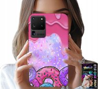 ETUI DO SAMSUNG GALAXY S20 Ultra - SŁODKIE DONUTY Z LUKREM W TLE + FOLIA