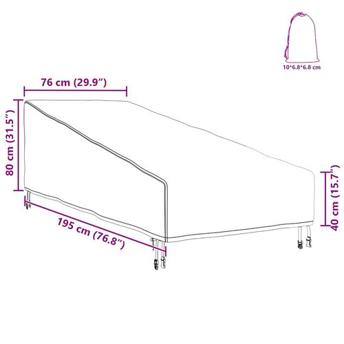 Pokrowiec na meble ogrodowe 195 x 76 x 82 cm na Arena.pl