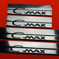 Listwa progowa FORD C-MAX MK2 Stal nierdzewna 304 połysk z czarnymi literam