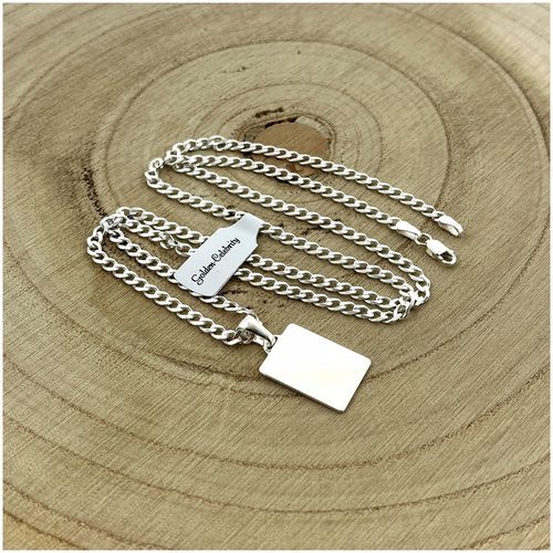 SREBRNY NASZYJNIK MĘSKI PANCERKA + NIEŚMIERTELNIK Z GRAWEREM 925 NA PREZENT na Arena.pl