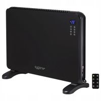 Wydajny GRZEJNIK elektryczny podłogowy ŚCIENNY szklany front moc grzania