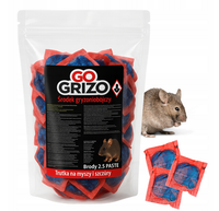 TRUTKA TRUCIZNA NA SZCZURY MYSZY GRYZONIE PASTA ŚRODEK W SASZETKACH 1KG