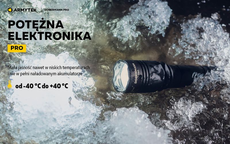 Latarka Armytek Dobermann Pro Magnet USB Warm zdjęcie 11
