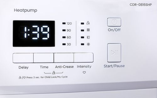 SUSZARKA KONDENSACYJNA Z POMPĄ CIEPŁA CDR-0816SHP 8kg 16 programów A++ - D na Arena.pl
