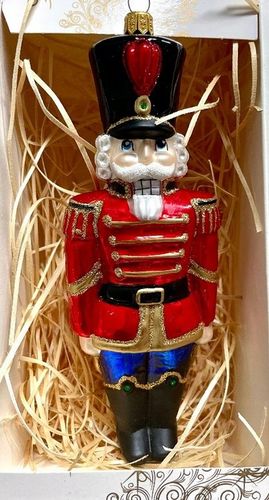 BOMBKA SZKLANA DZIADEK DO ORZECHÓW 16 cm na Arena.pl