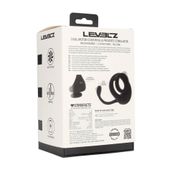 dual motor silicone cockring with prostate stimulator - black