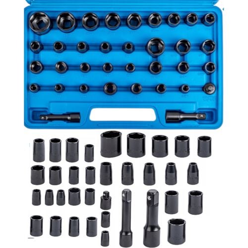 Nasadki udarowe 3/8" i 1/2" 35 el. Falon-Tech FT1135 z adapterami na Arena.pl