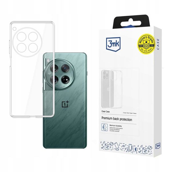 Silikonowe etui na OnePlus 12 - 3mk Clear Case zdjęcie 1