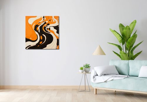 Obraz 70x70cm Tańczący Atrament na Arena.pl