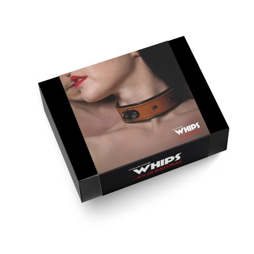 wiązania-whips obroża damska bez smyczy, koniakowa na Arena.pl