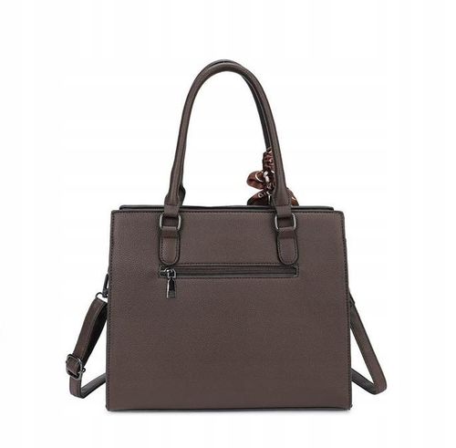 Erick Style - torebka shopper skóra ekologiczna zielony khaki D3659 na Arena.pl