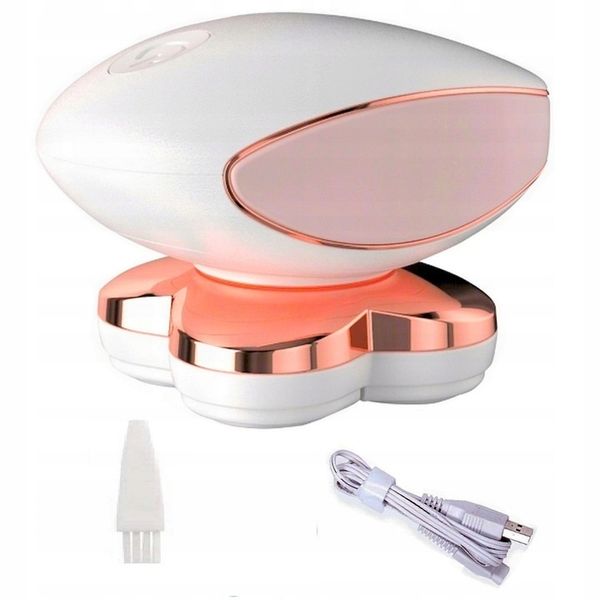 DEPILATOR DO CIAŁA GOLARKA DAMSKA MASZYNKA 4 GŁOWICE ZASILANIE USB LED zdjęcie 10