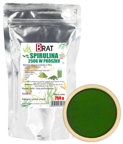 Spirulina w proszku 250g zdjęcie 1