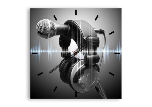 Zegar Ścienny - Mikrofon Studio - 60X60 Cm - C3Ac60X60-2549 na Arena.pl