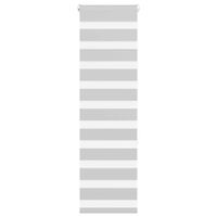 Roleta zebra, jasnoszara, szerokość tkaniny 45,9 cm, poliester