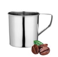Kubek stalowy nierdzewny Galicja turystyczny 500 ml 9 cm srebrny