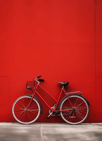 Plakat 13x18cm Czerwony Rower zdjęcie 1