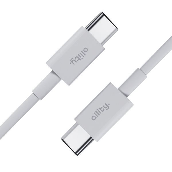 Allity kabel AUC-03 USB-C - USB-C 2,0 m 100W biały zdjęcie 3