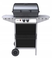 GRILL GAZOWY OGRODOWY BAVEN 2 PALNIKI LUND 5,5 KW STALOWY RUSZT LUND