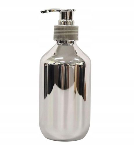 Dozownik Do Mydła Płyn Pojemnik Łazienkowy Srebrny na Arena.pl
