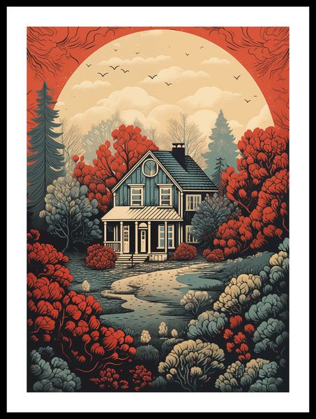 Plakat 39,5x55cm Idylla Rustykalna zdjęcie 3