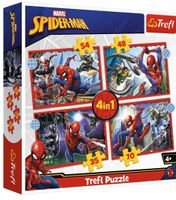 PUZZLE 4W1 BOHATERSKI SPIDER MAN 34384