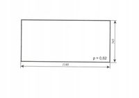 szyba tylna do ciągnika Ursus C-330 kabina Krotoszyn bezbarwna