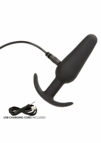 calexotics boundless vibrating slim plug silikonowy, wibrujący, czarny na Arena.pl