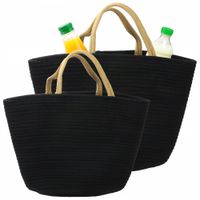 TORBA NA ZAKUPY PLAŻOWA MIEJSKA PLECIONA EKO SHOPPER NA RAMIĘ DO RĘKI